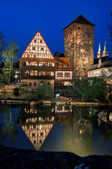 Fototapeta premium View of Nuremberg's old town, Germany.