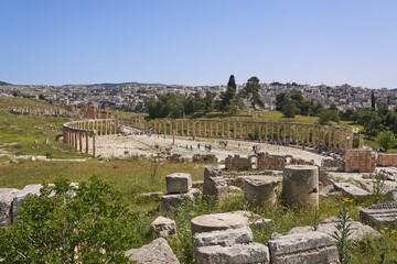 Roman ruins in Jerash, Jordan