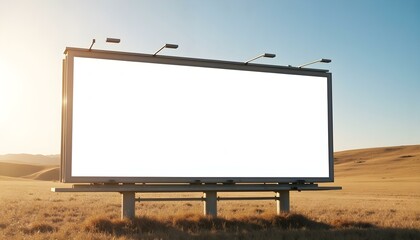Obraz premium Blank billboard mockup ready for new ad in Brazil