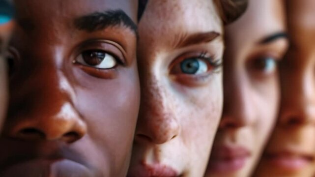 Diverse group of people from different backgrounds come together in unity, showcasing the beauty of multiculturalism and promoting acceptance and respect for all