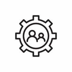 business menagement remote worker icon sign vector