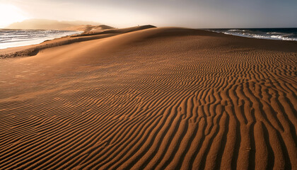 Naklejka premium The texture of sand is formed naturally by wind or water.