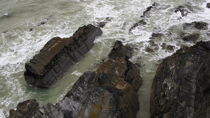 Cliffs into the Ocean. Wild Atlantic Way, Irland.