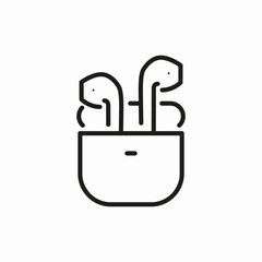 bluetooth headphone icon sign vector