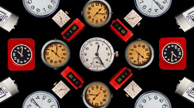 Vintage clocks pattern 