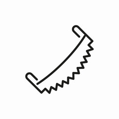 tree saw icon sign vector