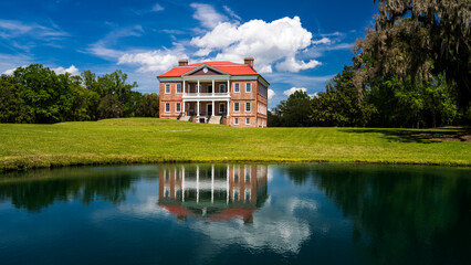 Drayton Hall Plantation is on the Ashley River 15 miles from Charleston, South Carolina was...