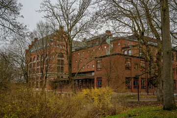 Lund University Library in the park