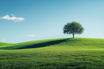 field and blue sky