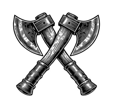 crossed axes black and white clip art preview