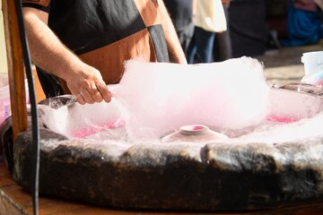 Cotton Candy Making Process