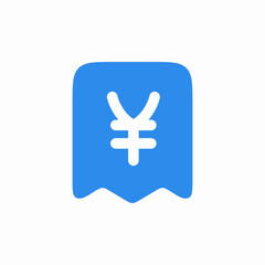 solid check mark chinese yuan icon sign vector