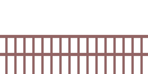 Vector brown fence on white background
Wooden fence