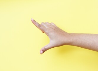 Naklejka premium hand checklist sign or V sign