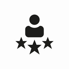 rated 3 stars icon sign vector