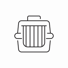 pet transport bag icon sign vector