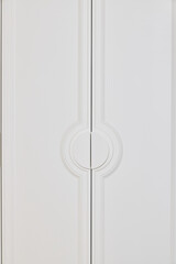 An Elegant White Door featuring a Stunning Circular Design that Enhances Any Space