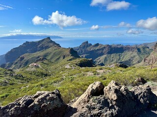 Majestic Mountain Landscape Overlooking the Ocean