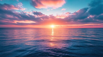 Obraz premium Sunset over the Ocean