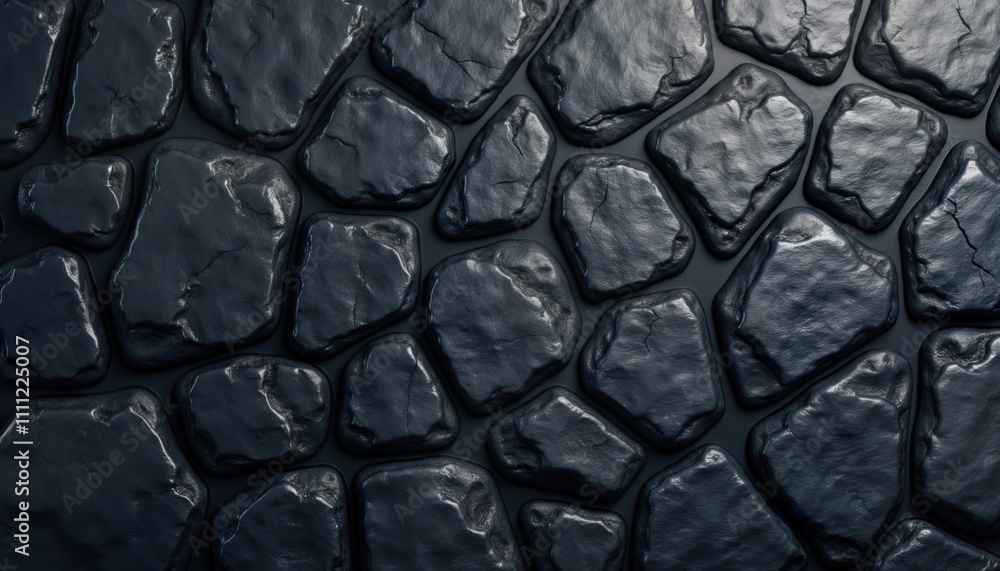 Poster Dark stone texture background shows rough mountain surface with many cracks. Image could used as design element background for graphic project. Ideal for creating rugged old look for projects related