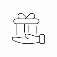 give gift icon sign vector