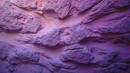 Naklejka premium Layered Purple Canyon Wall Texture, Rough Rock Formations