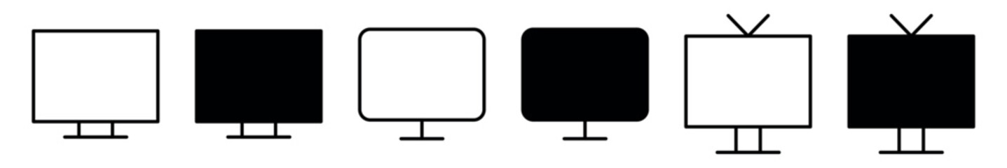 TV Icon, LCD, television icon vector.  Television symbol for your web site design, logo, app, UI. EPS 10