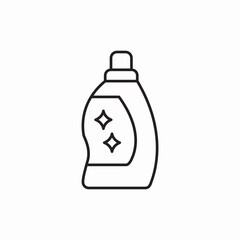 cleaning detergent bottle icon sign vector