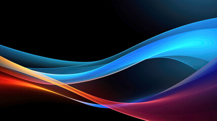 Fototapeta premium Abstract Colorful Waves Background
