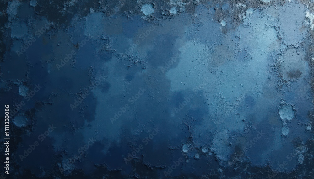 Poster dark blue textured plaster wall background. uneven surface with rough texture. ideal for interior de