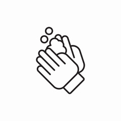 hand wash icon sign vector