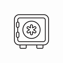 money safe icon sign vector