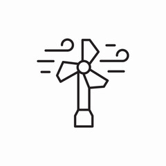 wind power plant icon sign vector