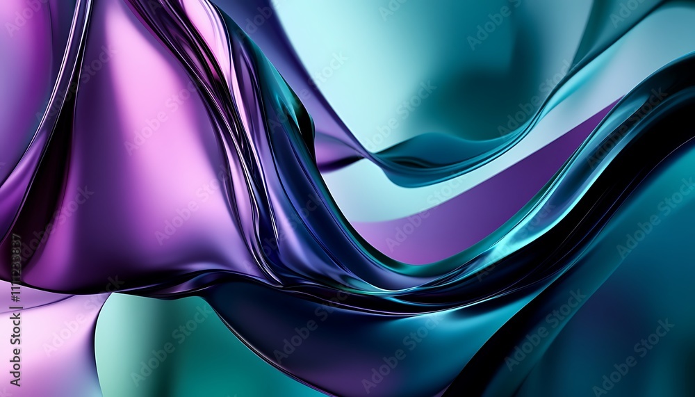 Poster abstract flowing shapes in vibrant colors create a dynamic visual experience.
