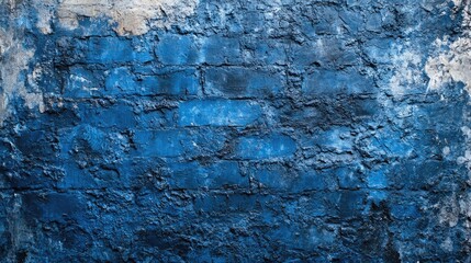 Obraz premium Deep Blue Concrete Canvas: Textured Background with Central Glow for Artistic Design or Wallpaper