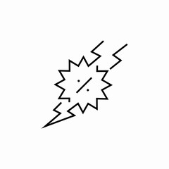 flash discount icon sign vector