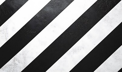 Fototapeta premium A diagonal pattern of black and white stripes on a textured surface.