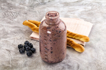 Blueberry milkshake sweet dessert drink
