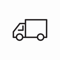 delivery truck icon sign vector