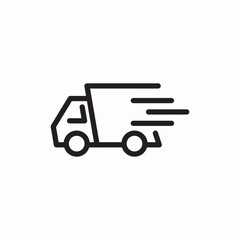 fast delivery car icon sign vector