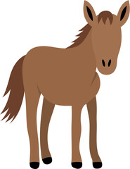 Faceless Illustration Of Horse Animal