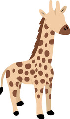 Obraz premium Faceless Illustration Of Giraffe Animal