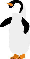Faceless Illustration Of Penguin Animal
