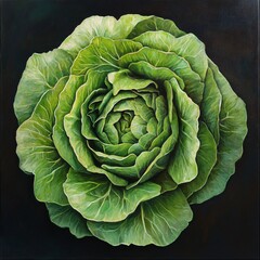 Obraz premium cabbage in the garden