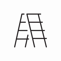 ladder stairs icon sign vector