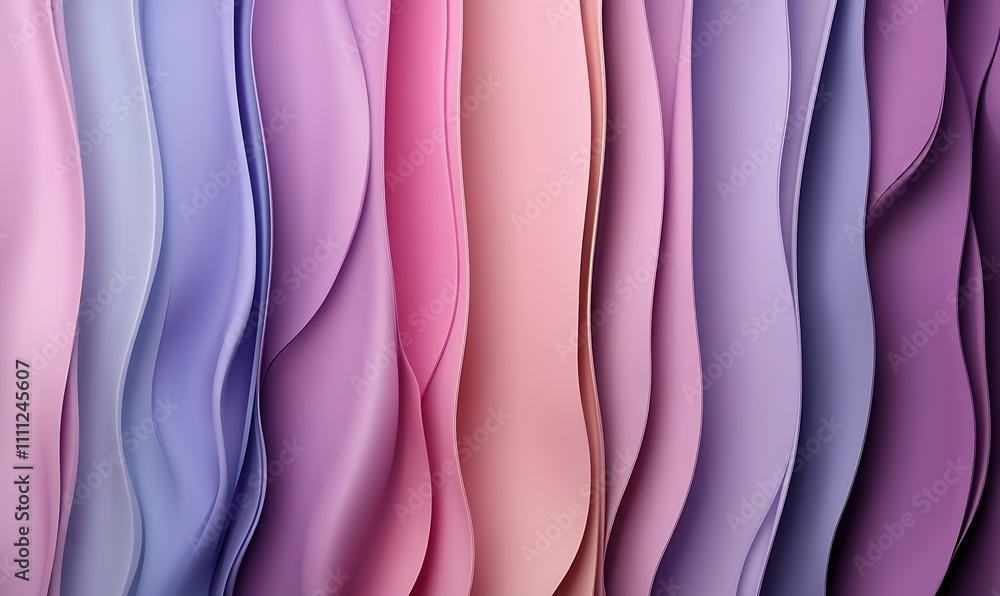 Aufkleber a smooth, wavy gradient of pastel colors creating a calming abstract background.