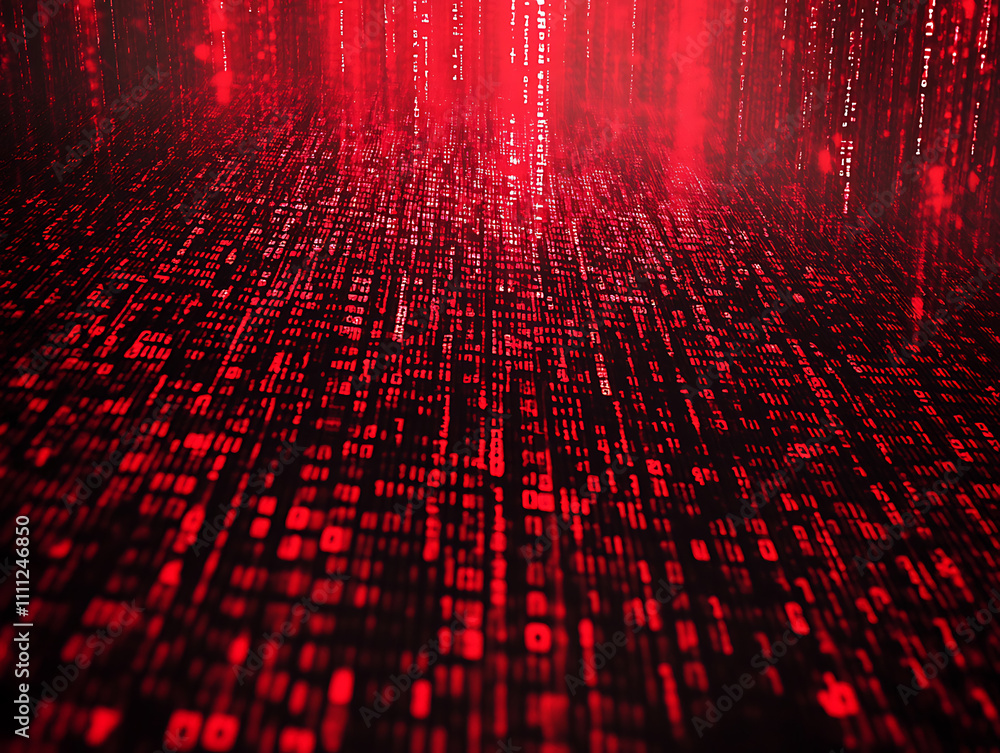 Poster abstract digital data background, can be used in the description of network abilities, technological