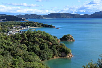 小豆島　双子浦を眺める　（香川県）