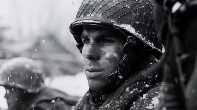 Scared soldier