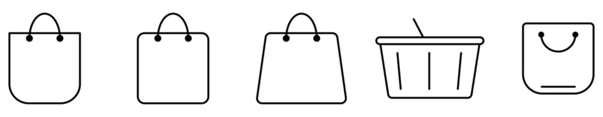 Bag Icon, Shopping bag icon, Bag Icon Set. EPS 10